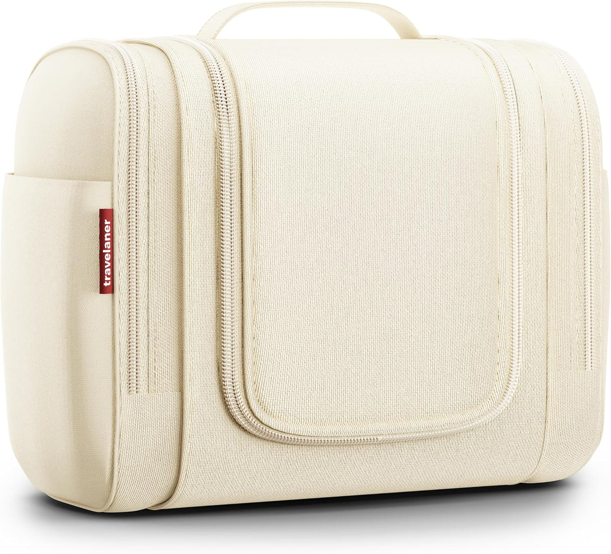 Kulturbeutel Zum Aufhängen, Damen/Herren, 7L, Crème-Beige