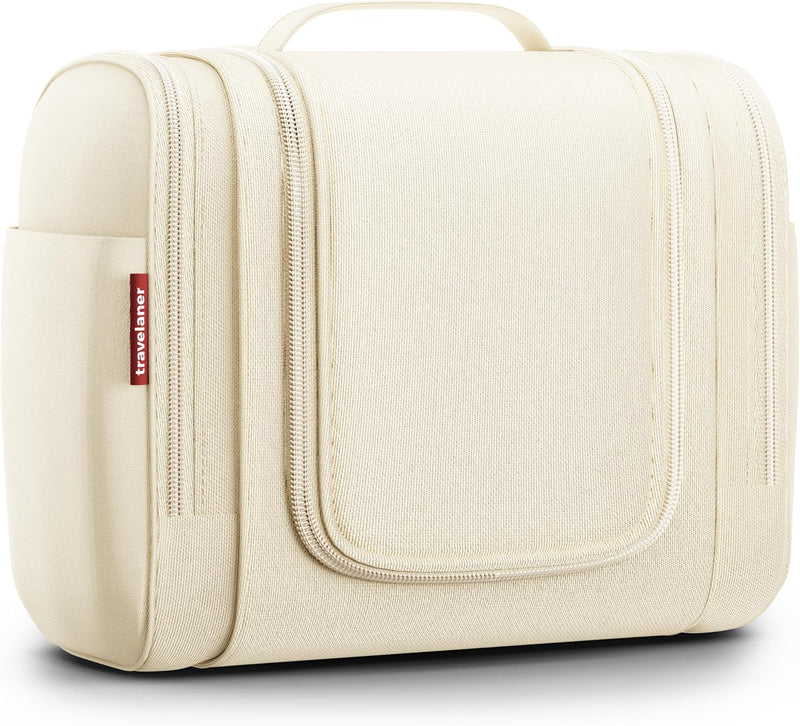 Kulturbeutel Zum Aufhängen, Damen/Herren, 7L, Crème-Beige