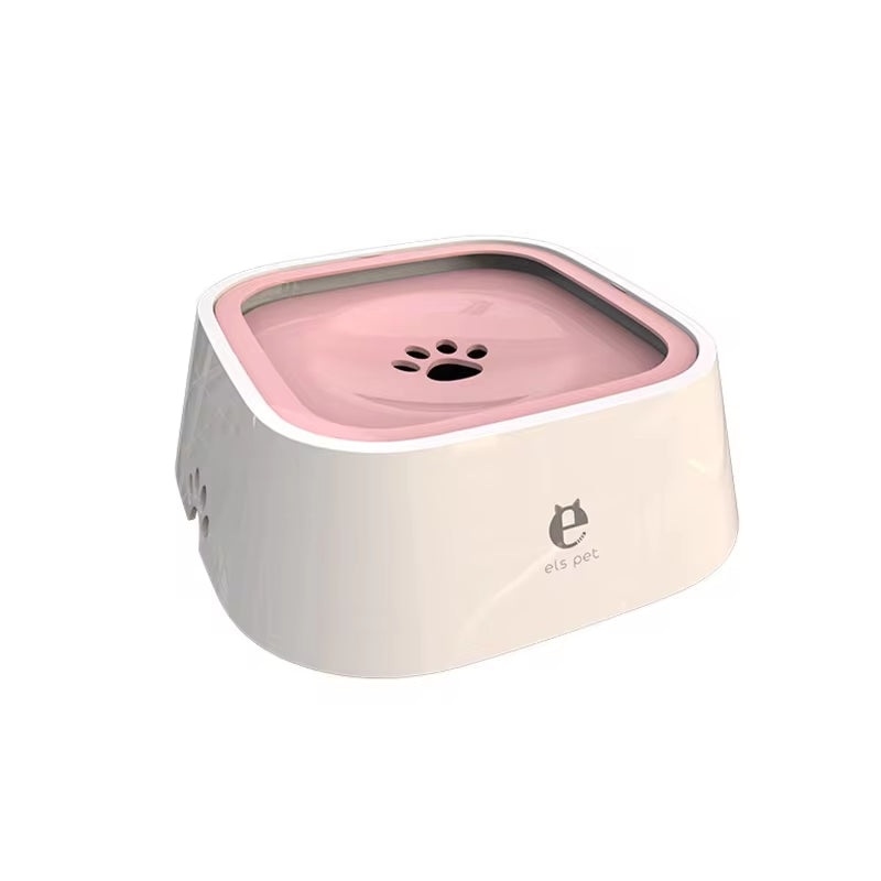 Floating Non-Spill Dog and Cat Water Bowl with Anti-Over Design