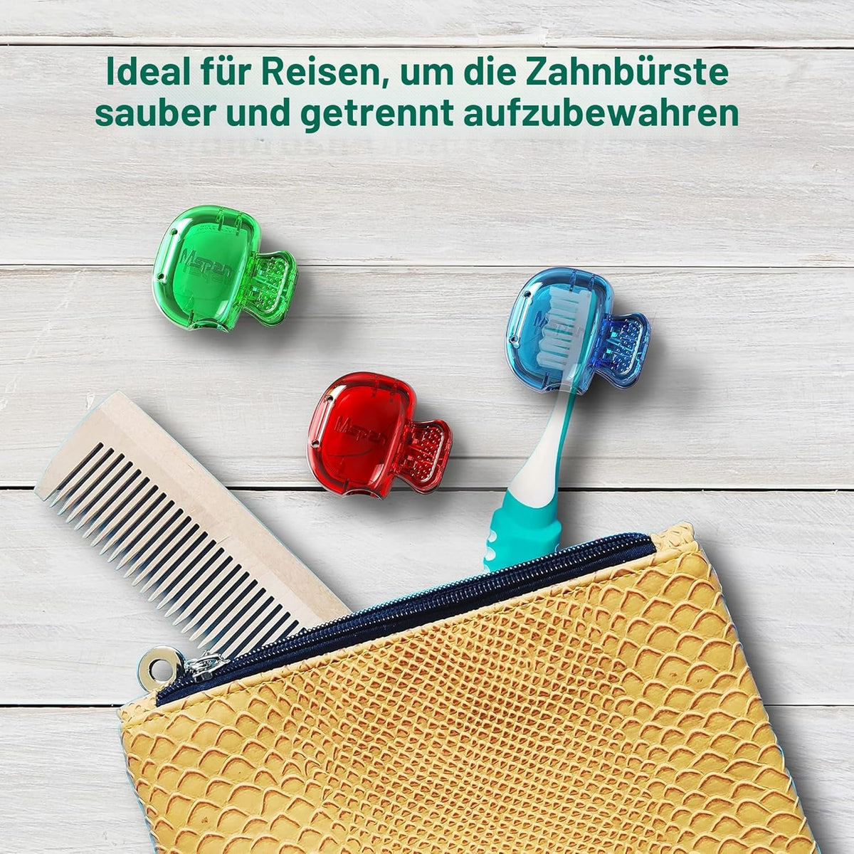 Zahnbürste Kopf Abdeckungen: Zahnbürste Kopf Schutz Schutzkappe Kunststoff Clip Bad Für Haushalt Reisen
