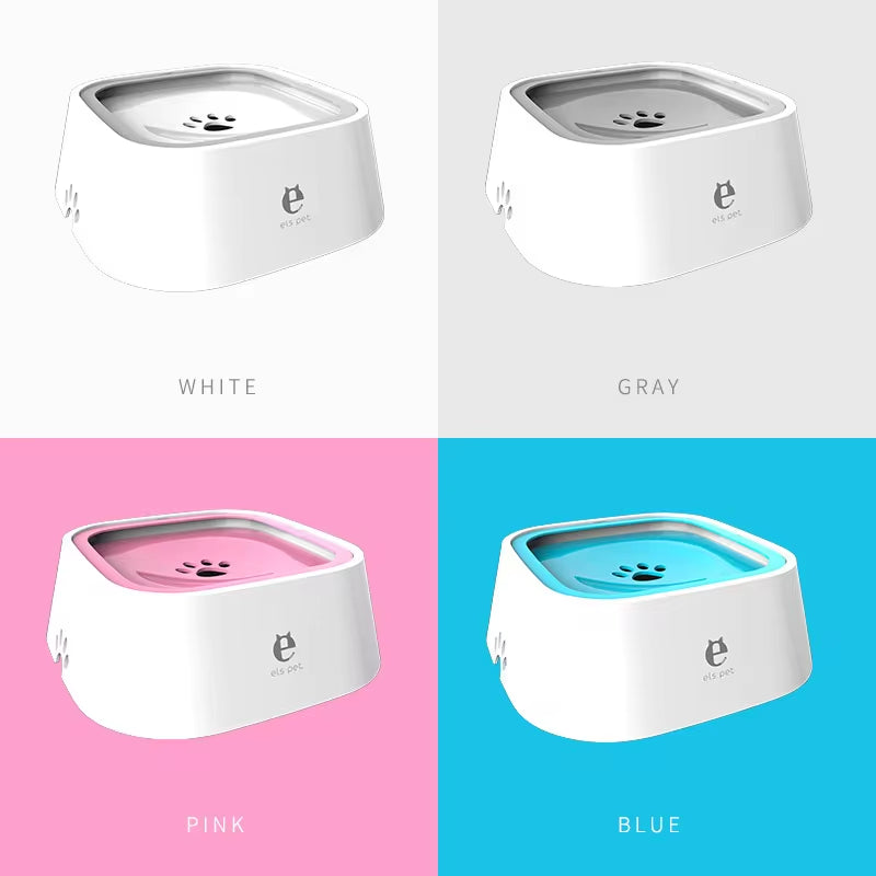 Floating Non-Spill Dog and Cat Water Bowl with Anti-Over Design