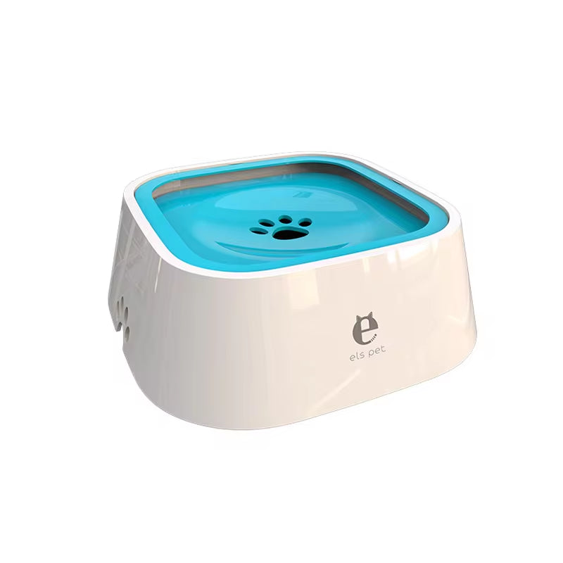 Floating Non-Spill Dog and Cat Water Bowl with Anti-Over Design