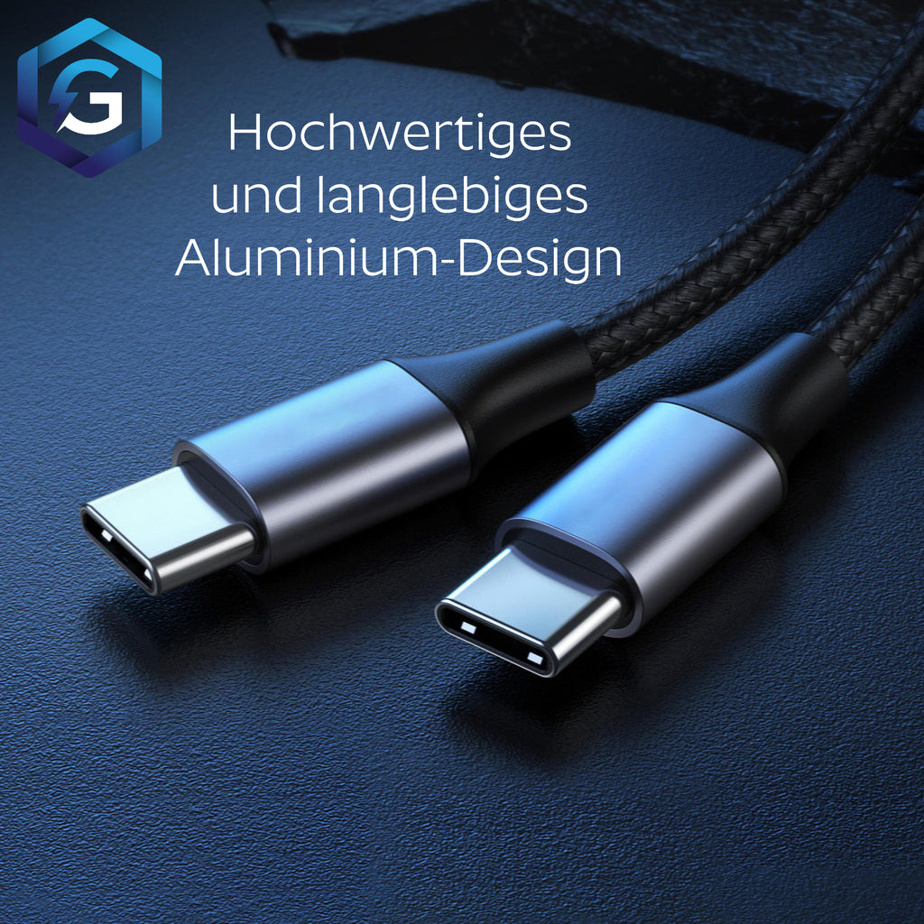 USB C Auf USB C Ladekabel 1M 2M 3M Kabel 60W Schnellladekab