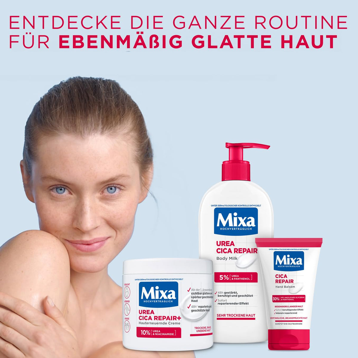 MIXA CICA REPAIR HAND BALSAM, FEUCHTIGKEITSSPENDENDE UND INTENSIV REPARIERENDE HANDCREME, 50 ML