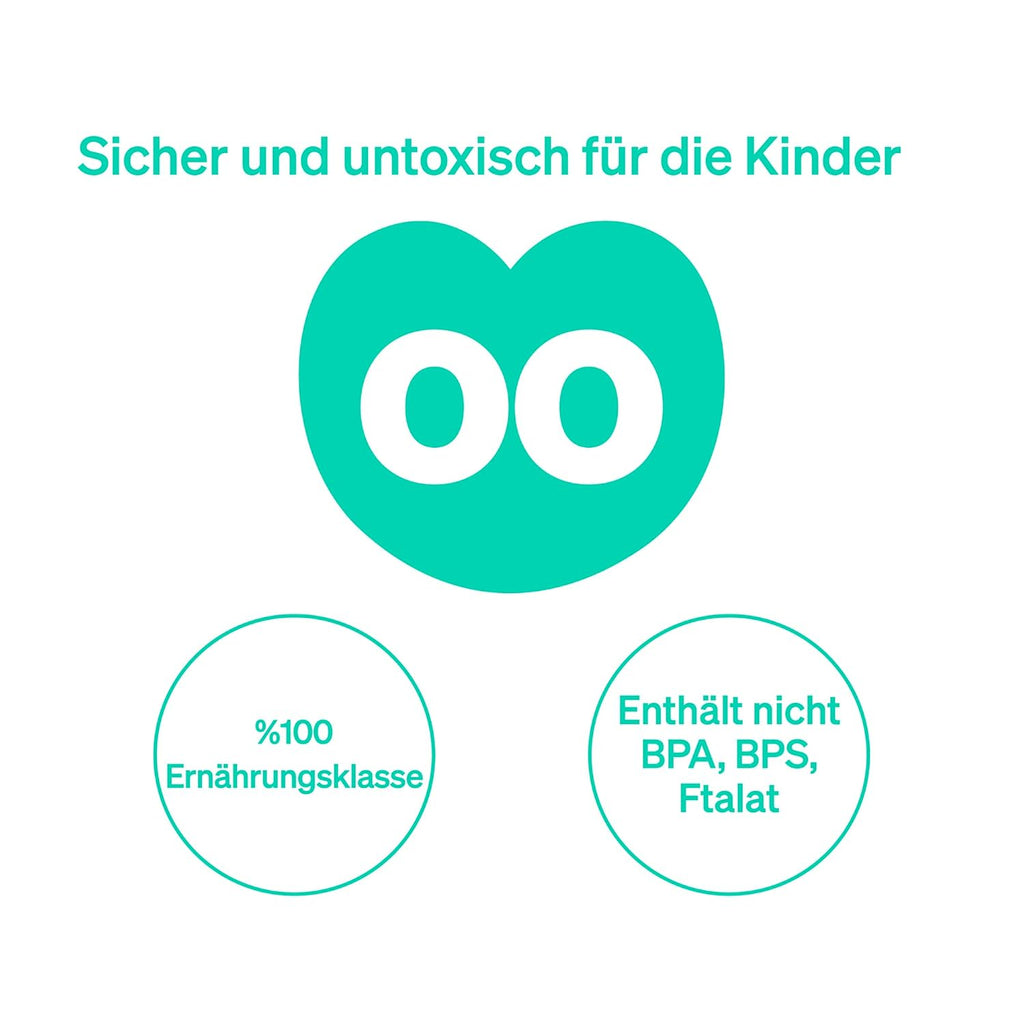 Beißring Baby Von Lovenoobs™, BPA/BPS Frei Einfach Zu Reinigen, Zahnungshilfe, Greifling, Silikon Zahnbürste, Beißspielzeug, Spielzeug, Unisex, Teether, Grün