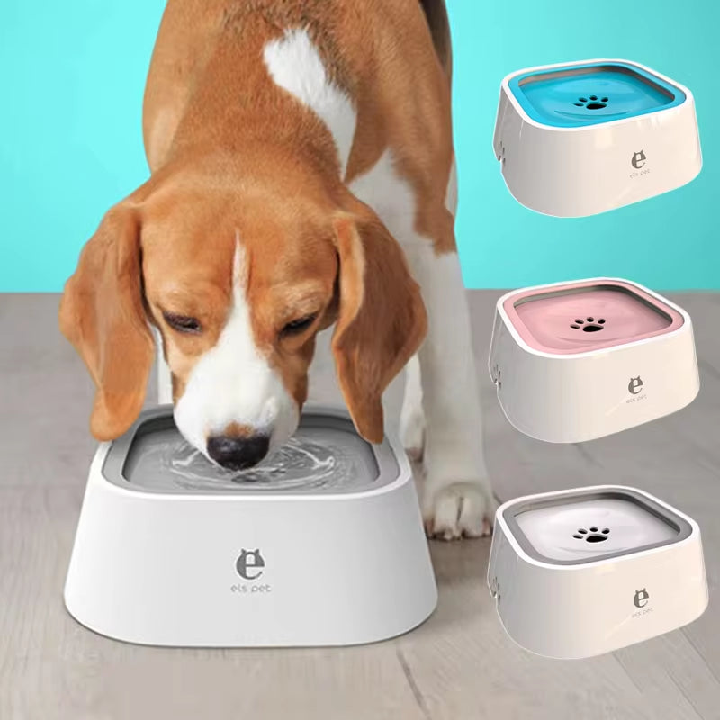 Floating Non-Spill Dog and Cat Water Bowl with Anti-Over Design