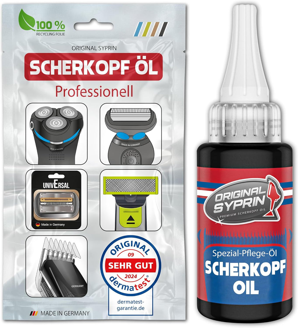 Original Syprin Scherkopf Öl Für Haarschneidemaschinen Haarschneider Rasierer Trimmer I Scherkopföl Friseurbedarf Schermaschinenöl Feinmechanik Öl