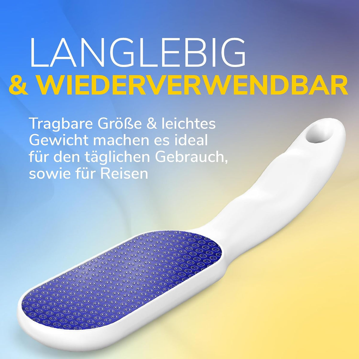 Scholl Nano Glas Fussfeile Und Hornhautentferner - Komfortable, Sanfte Entfernung Von Harter Haut Und Hornhaut