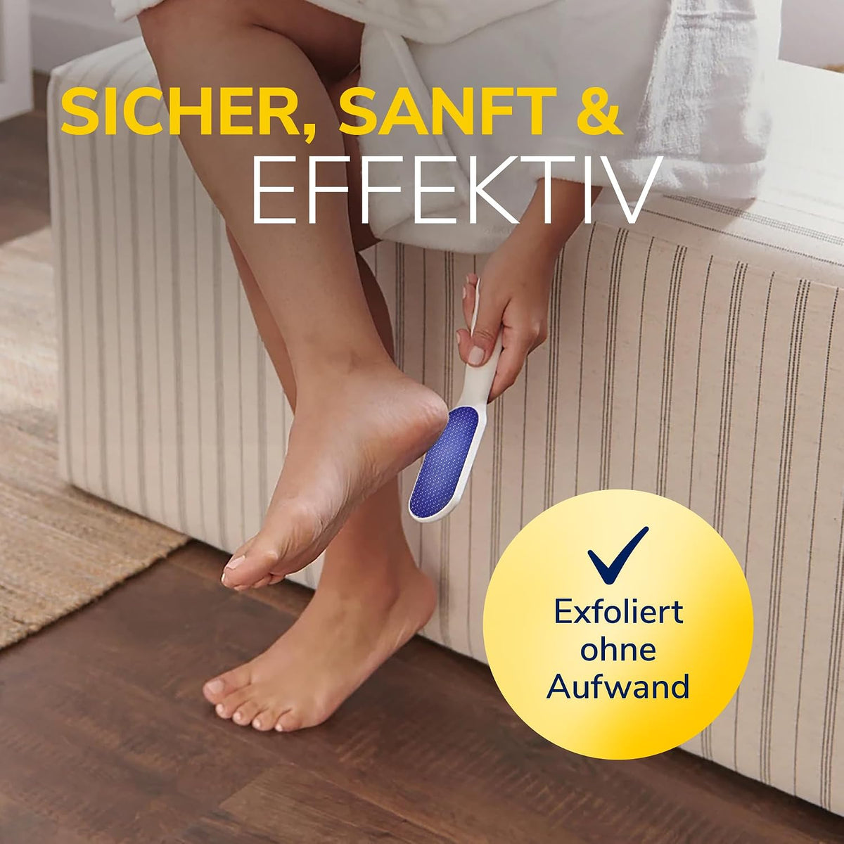 Scholl Nano Glas Fussfeile Und Hornhautentferner - Komfortable, Sanfte Entfernung Von Harter Haut Und Hornhaut