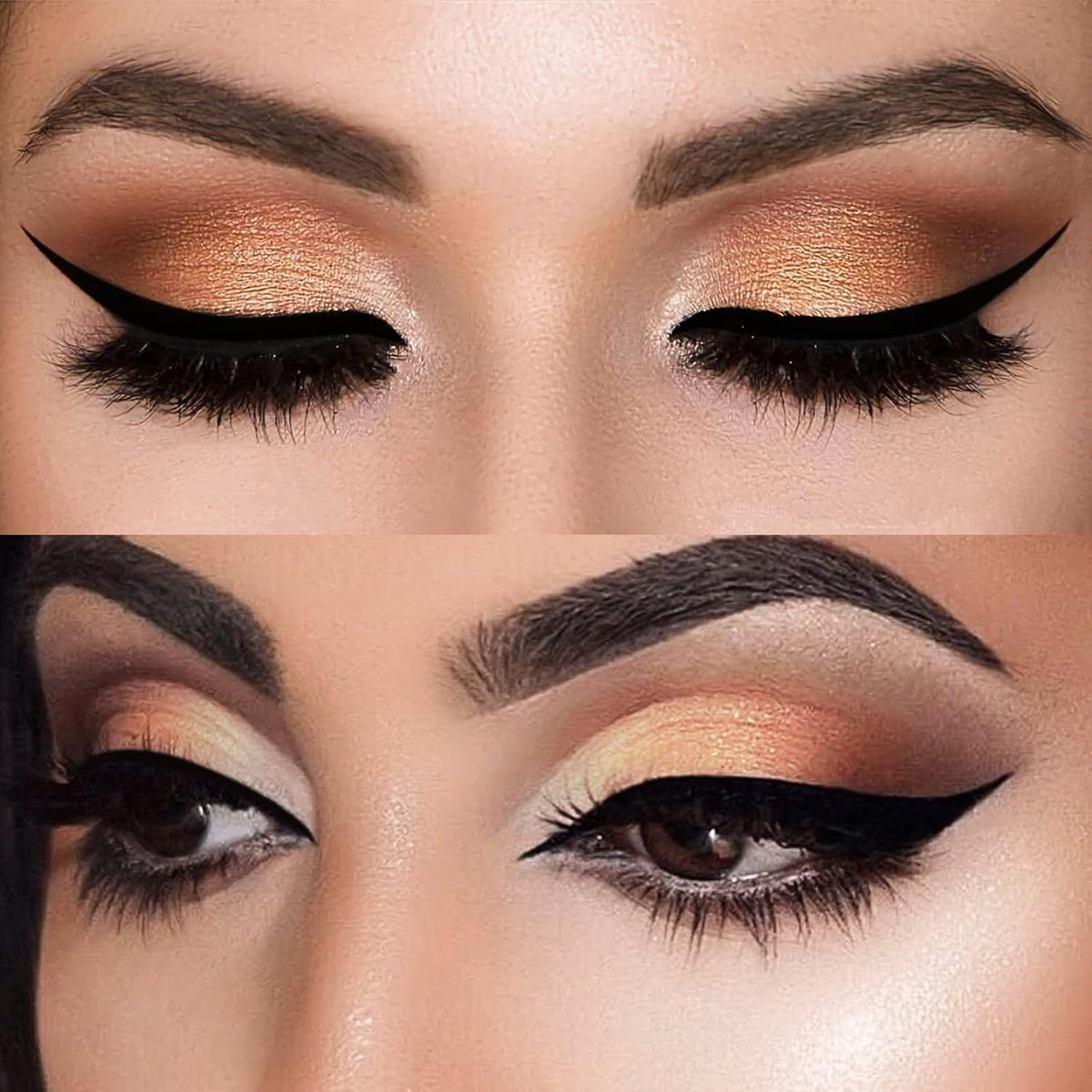 EIGSHOW Eyeliner-Pinsel, Fein Abgewinkelt, Profi-Präzisions-Pinsel, Ultradünn, Abgeschrägt, Flacher Winkel, Premium-Qualität, Zum Auftragen Von Gelpuder, Flüssiger Creme (Blau)