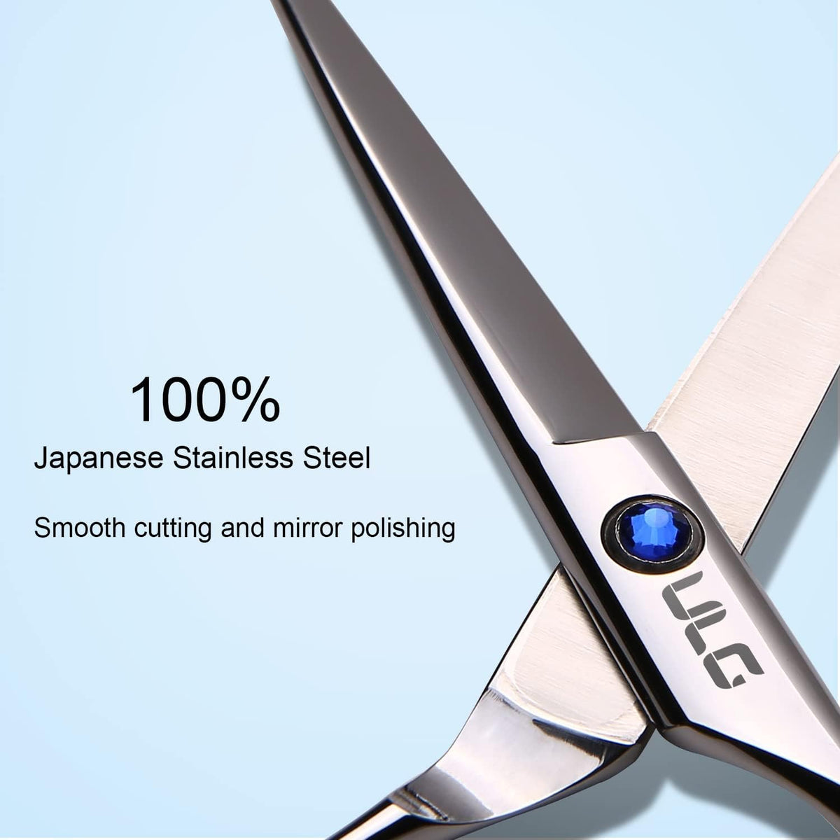 Haarschere Scharfe Friseurschere ULG 6.5 Zoll Präziser Schnitt Haarschnitt Japanischer Rostfrei Edelstahl Rasiermesserscharf Effilierscheren